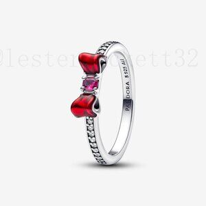 Pandora Snow White Bow Ring